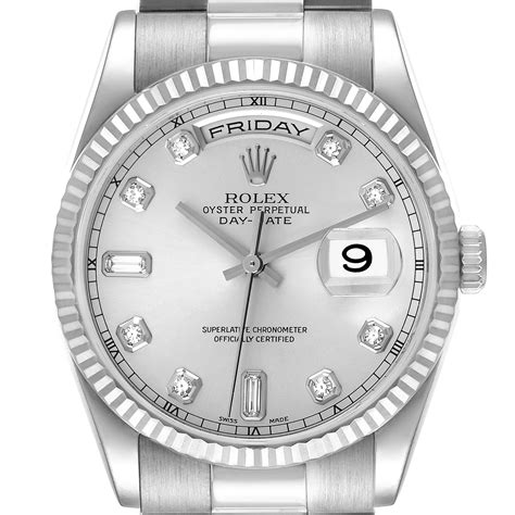 day date rolex white gold president